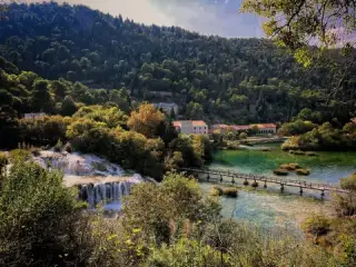 Rzeka Krka i wodospady